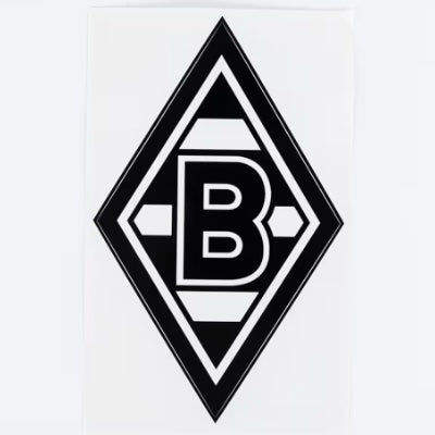 Edelaufkleber - Raute - schwarz - 20x12,5cm