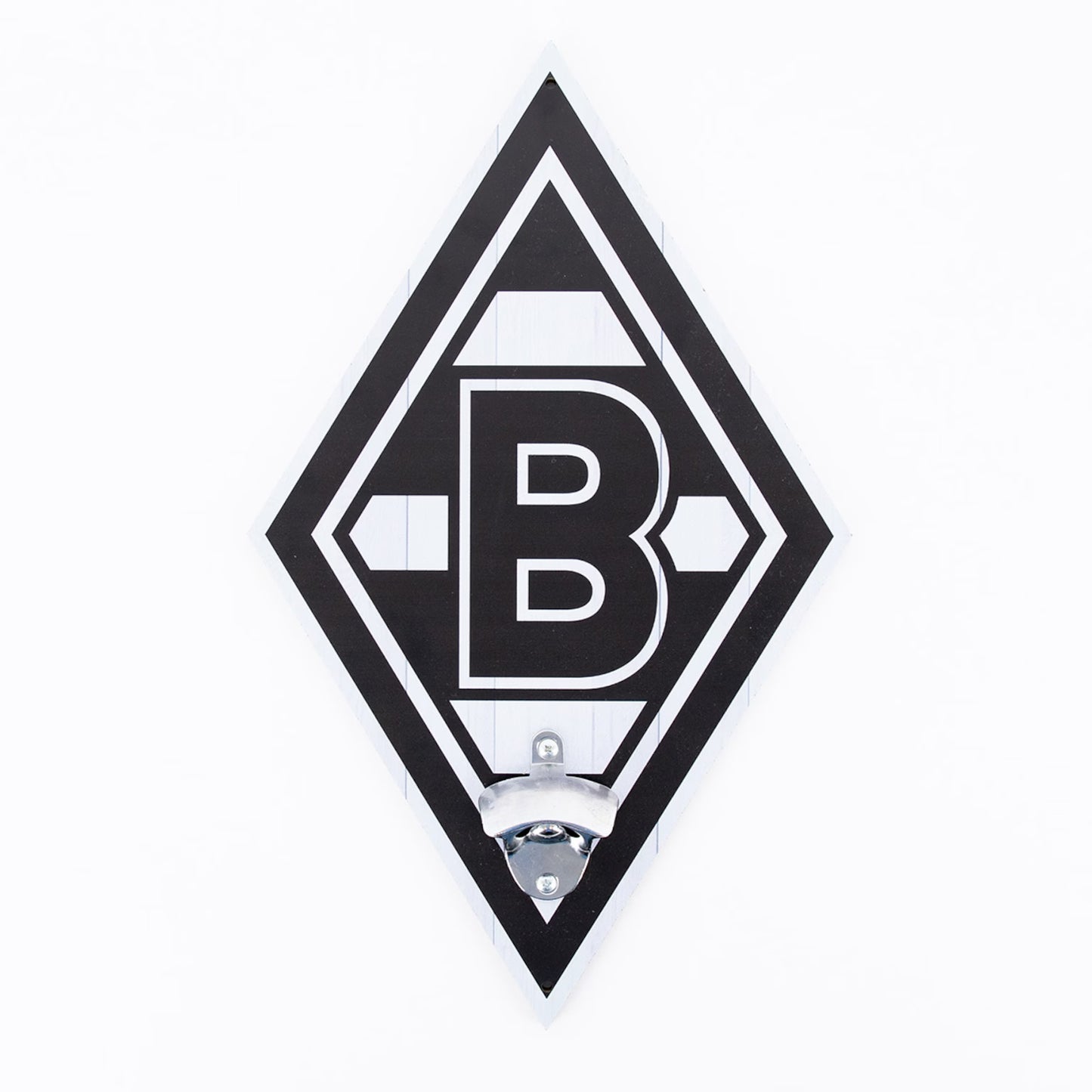 Holzschild mit Flascheöffner Borussia Mönchengladbach