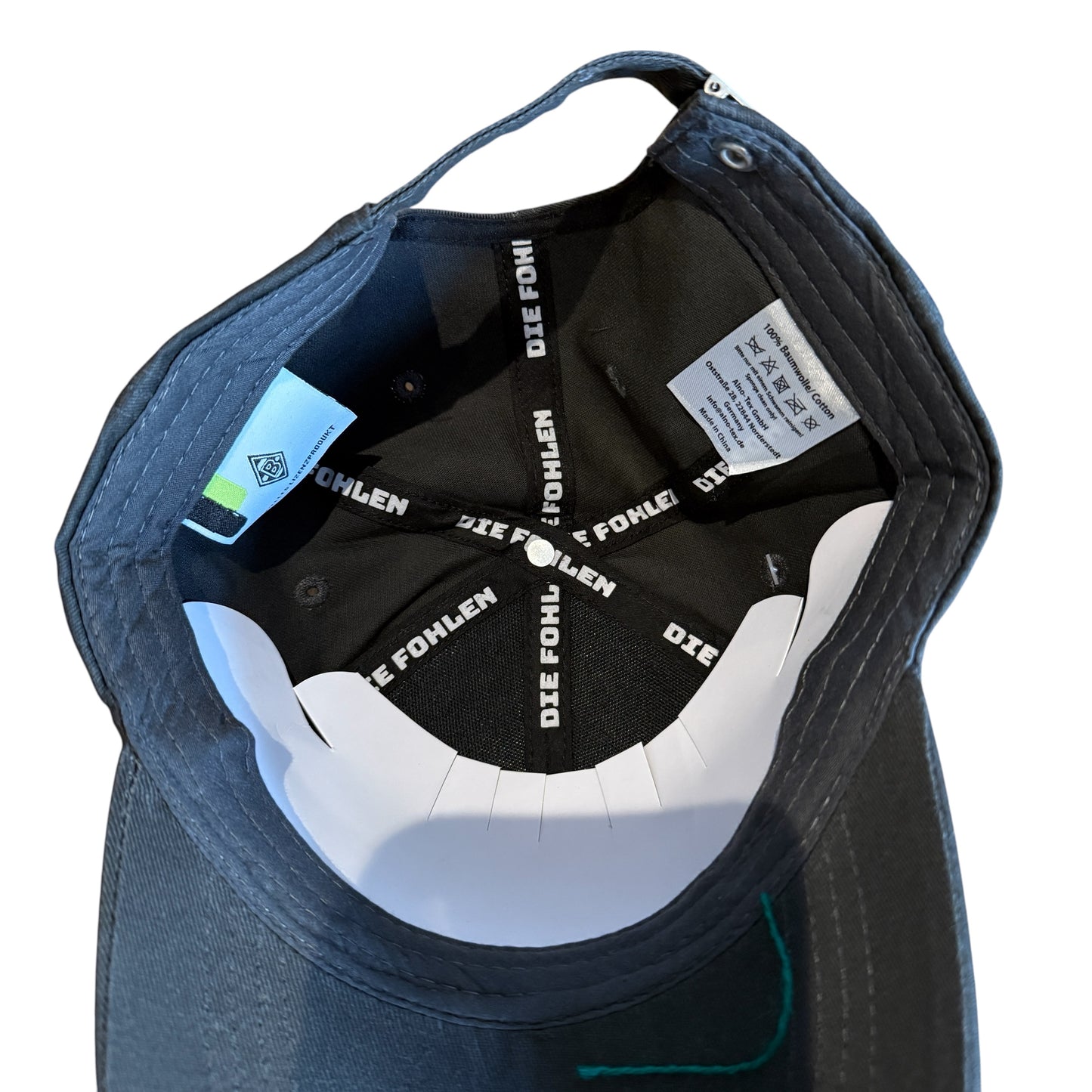 Baseball Cap classic schwarz mit Raute schwarz
