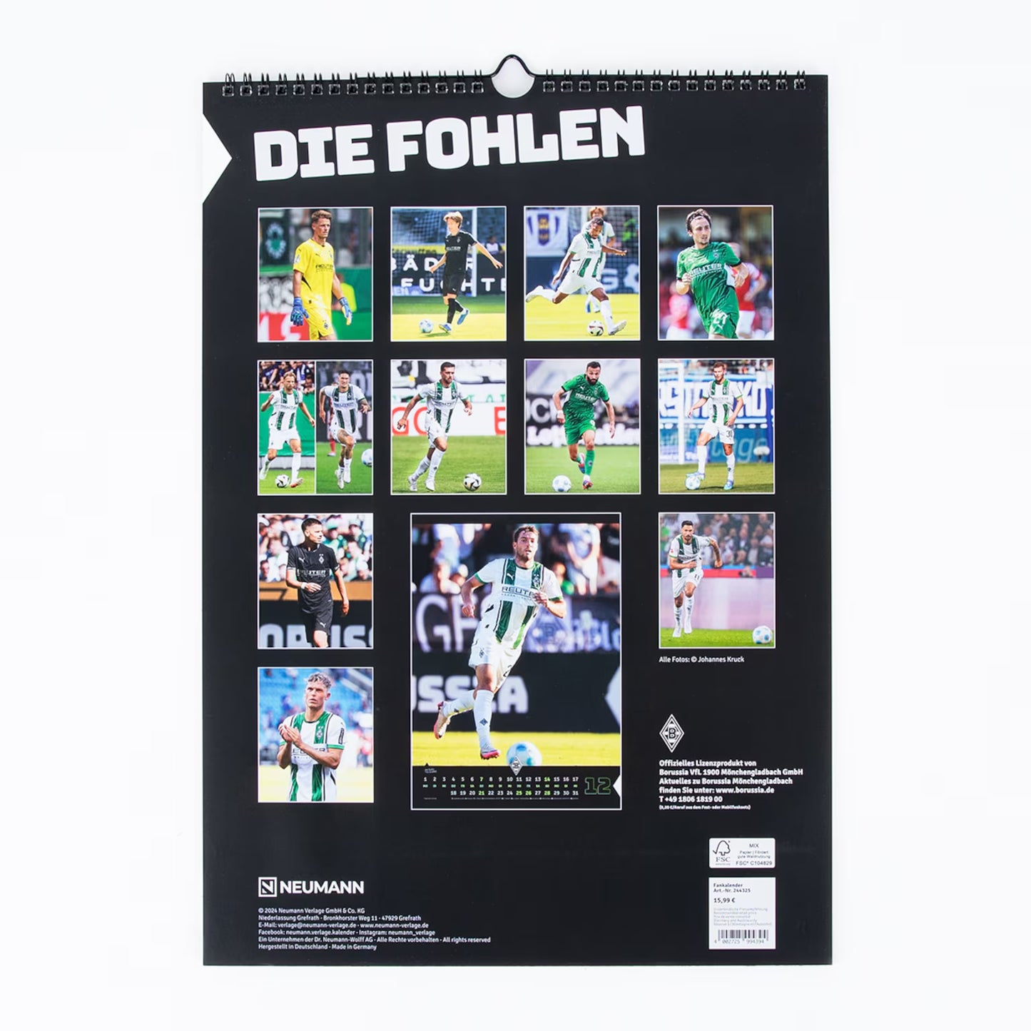 Kalender 2025 Borussia Mönchengladbach