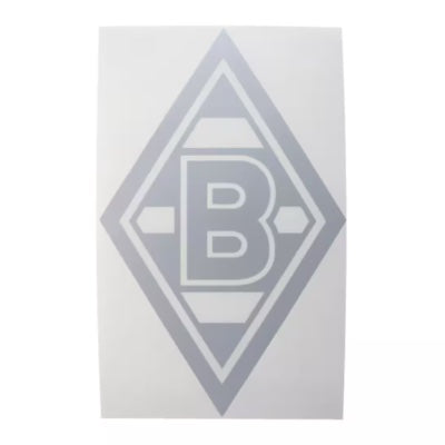 Edelaufkleber - Raute - silber - 4,8x7,7cm I Borussia Mönchengladbach